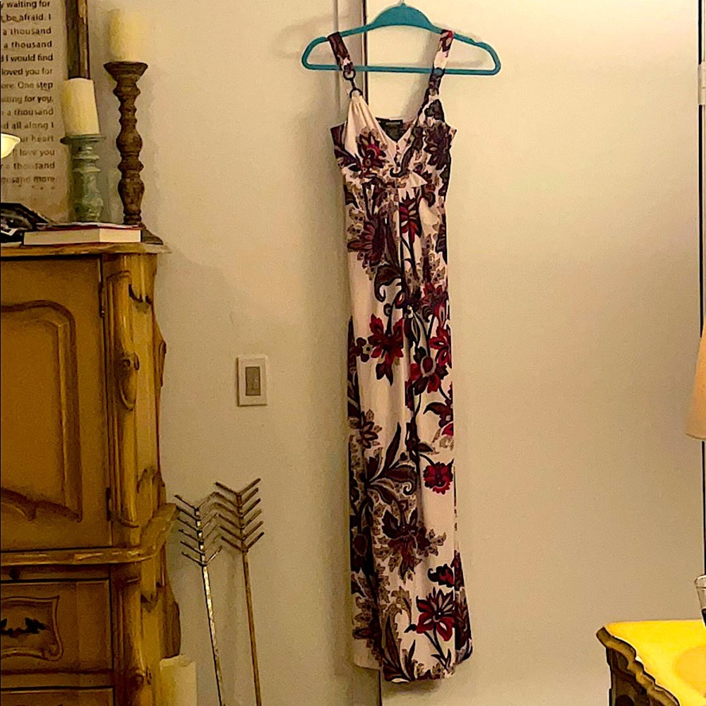 Floral print maxi dress